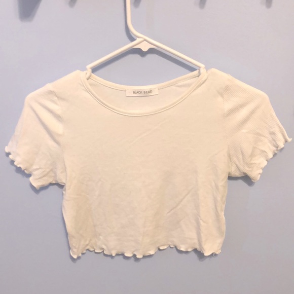 White cropped t-shirt - Picture 1 of 2
